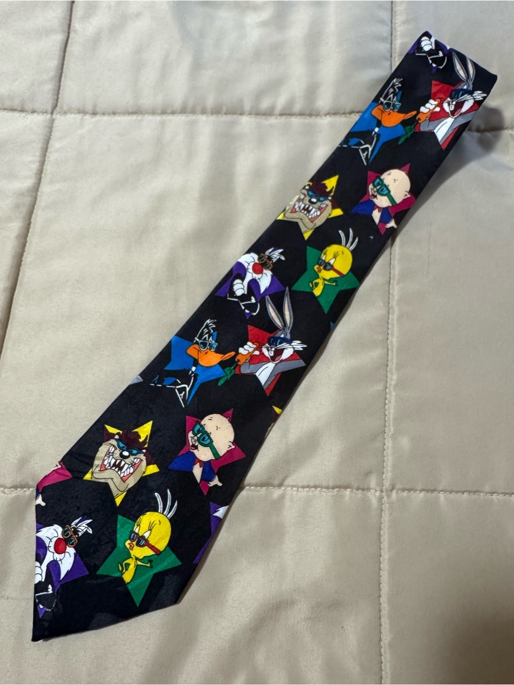 Looney Tunes Mania character print tie